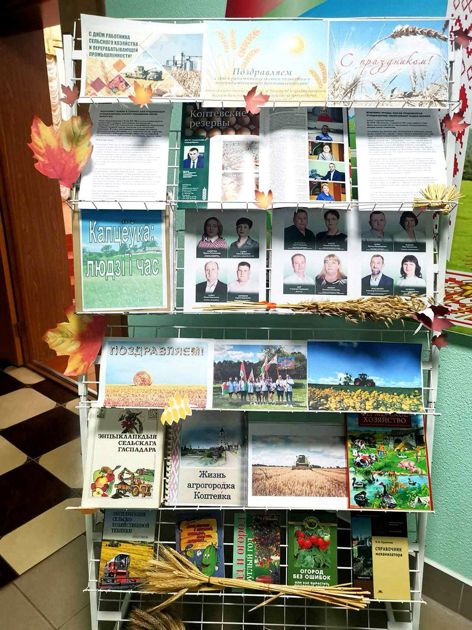 В фойе Коптевского Дома культуры библиотекарем Коптевской сельской библиотеки оформлена тематическая выставка ко Дню сельского хозяйства